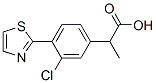 3-Chloro-α-methyl-4-(2-thiazolyl)benzeneacetic acid CAS#: 132483-33-1