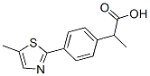 α-Methyl-4-(5-methyl-2-thiazolyl)benzeneacetic acid CAS#: 132483-43-3