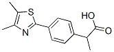 α-Methyl-4-(4,5-dimethyl-2-thiazolyl)benzeneacetic acid CAS#: 132483-46-6