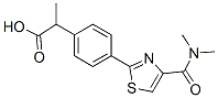 α-Methyl-4-[4-(dimethylcarbamoyl)-2-thiazolyl]benzeneacetic acid CAS#: 132483-52-4
