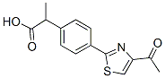 α-Methyl-4-(4-acetyl-2-thiazolyl)benzeneacetic acid CAS#: 132483-61-5