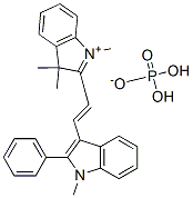 1,3,3-trimethyl-2-[2-(1-methyl-2-phenyl-1H-indol-3-yl)vinyl]-3H-indolium dihydrogen phosphate CAS#: 35033-71-7