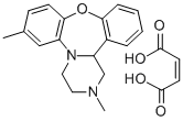 1,3,,4,14b-tetrahydro-2,7-dimethyl-2H-dibenzo[b,f]pyrazino[1,2-d][1,4]oxazepine maleate CAS#: 40132-36-3