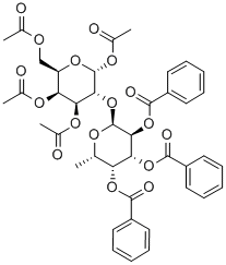 1,3,4,6-Tetra-O-acetyl-2-O-(2,3,4-tri-O-benzoyl-a-L-fucopyranosyl)-D-galactopyranose CAS#: 141990-06-9