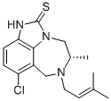 4,5,6,7-Tetrahydro-5α-methyl-6-(3-methyl-2-butenyl)-8-chloroimidazo[4,5,1-jk][1,4]benzodiazepine-2(1H)-thione CAS#: 137332-54-8