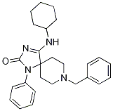 1,3,8-Triazaspiro[4.5]dec-3-en-2-one, 4-(cyclohexylaMino)-1-phenyl-8-(phenylMethyl)- CAS#: 150358-83-1