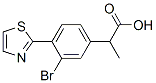 3-Bromo-α-methyl-4-(2-thiazolyl)benzeneacetic acid CAS#: 138568-62-4