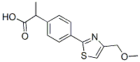 α-Methyl-4-[4-(methoxymethyl)-2-thiazolyl]benzeneacetic acid CAS#: 138568-66-8