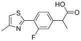 3-Fluoro-α-methyl-4-(4-methyl-2-thiazolyl)benzeneacetic acid CAS#: 138568-70-4