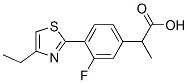 3-Fluoro-α-methyl-4-(4-ethyl-2-thiazolyl)benzeneacetic acid CAS#: 138568-71-5