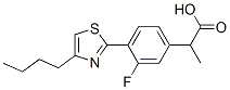 3-Fluoro-α-methyl-4-(4-butyl-2-thiazolyl)benzeneacetic acid CAS#: 138568-73-7