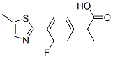 3-Fluoro-α-methyl-4-(5-methyl-2-thiazolyl)benzeneacetic acid CAS#: 138568-74-8