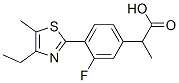 3-Fluoro-α-methyl-4-(4-ethyl-5-methyl-2-thiazolyl)benzeneacetic acid CAS#: 138568-77-1