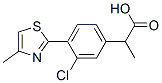 3-Chloro-α-methyl-4-(4-methyl-2-thiazolyl)benzeneacetic acid CAS#: 138568-78-2