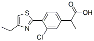 3-Chloro-α-methyl-4-(4-ethyl-2-thiazolyl)benzeneacetic acid CAS#: 138568-79-3