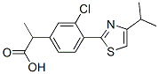 3-Chloro-α-methyl-4-(4-isopropyl-2-thiazolyl)benzeneacetic acid CAS#: 138568-80-6