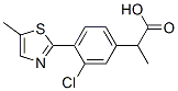 3-Chloro-α-methyl-4-(5-methyl-2-thiazolyl)benzeneacetic acid CAS#: 138568-82-8