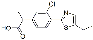 3-Chloro-α-methyl-4-(5-ethyl-2-thiazolyl)benzeneacetic acid CAS#: 138568-83-9
