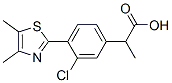 3-Chloro-α-methyl-4-(4,5-dimethyl-2-thiazolyl)benzeneacetic acid CAS#: 138568-84-0