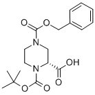 (R)-N-1-BOC-N-4-CBZ-2-PIPERAZINE CARBOXYLIC ACID CAS#: 138775-02-7