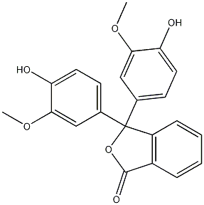 1(3H)-Isobenzofuranone,3,3-bis(4-hydroxy-3- methoxyphenyl)- CAS#: 467-25-4