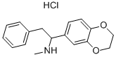 1,4-Benzodioxin-6-methanamine, 2,3-dihydro-N-methyl-alpha-(phenylmethy l)-, hydrochloride CAS#: 130397-01-2