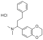 1,4-Benzodioxin-6-methanamine, 2,3-dihydro-N,N-dimethyl-alpha-(2-pheny lethyl)-, hydrochloride CAS#: 130397-03-4