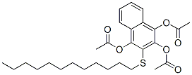 1,4-Bis(acetyloxy)-3-(dodecylsulfanyl)-2-naphthyl acetate CAS#: 41565-78-0