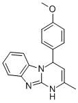1,4-Dihydro-4-(4-methoxyphenyl)-2-methylpyrimido(1,2-a)benzimidazole CAS#: 169132-73-4