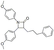 1,4-bis(4-methoxyphenyl)-3-(3-phenylpropyl)-2-azetidinone CAS#: 148260-92-8
