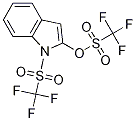 1-(trifluoromethanesulfonyl)indol-2-yl trifluoromethanesulfonate CAS#: 145326-64-3