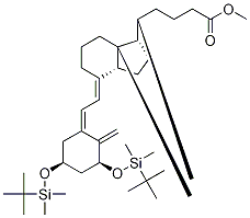 (1α,3β,5Z,7E)-1,3-Bis[[(1,1-diMethylethyl)diMethylsilyl]oxy]-9,10-secochola-5,7,10(19)-triene-24-carboxylic Acid Methyl Ester CAS#: 145372-43-6