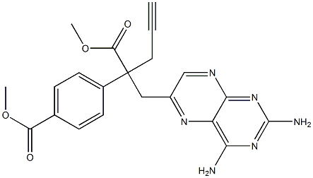 6-Pteridinepropanoic acid, 2,4-diaMino-α-[4-(Methoxycarbonyl)phenyl]-α-2-propyn-1-yl-, Methyl ester CAS#: 146464-91-7