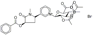 trans-3'-Benzoyloxy Cotinine 2,3,4-Tri-O-acetyl-N-β-D-glucuronide Methyl Ester BroMide CAS#: 146490-58-6