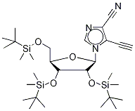 5-Ethynyl-1-(2’,3’,5’-tri-O-tert-butyldimethylsilyl--D-ribofuranosyl)-imidazo-4-carbonitrile CAS#: 147212-83-7