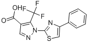 1-(4-Phenyl-thiazol-2-yl)-5-trifluoromethyl-1H-pyrazole-4-carboxylic	acid CAS#: 159885-80-0