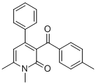 1,6-Dimethyl-3-(4-methylbenzoyl)-4-phenyl-2(1H)-pyridinone CAS#: 143572-55-8