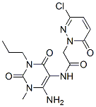 1(6H)-Pyridazineacetamide, N-(6-amino-1,2,3,4-tetrahydro-1-methyl-2,4-dioxo-3-propyl-5-pyrimidinyl)-3-chloro-6-oxo- CAS#: 346407-26-9