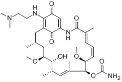 17-(DIMETHYLAMINOETHYLAMINO)-17-DEMETHOXYGELDANAMYCIN HCL CAS#: 150270-08-9