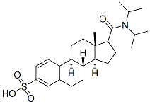 17-(N,N-diisopropylcarbamoyl)estra-1,3,5(10)-triene-3-sulfonic acid CAS#: 131267-92-0