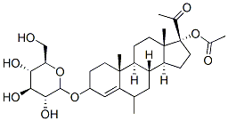17-acetoxy-3-(glucopyransosyl)oxy-6-methylpregn-4-en-20-one CAS#: 144356-81-0