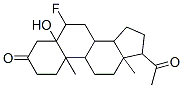 17-acetyl-6-fluoro-5-hydroxy-10,13-dimethyl-2,4,6,7,8,9,11,12,14,15,16 ,17-dodecahydro-1H-cyclopenta[a]phenanthren-3-one CAS#: 4660-45-1