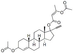 17-ethynyl-4-estrene-3,17-diol-3-acetate-17-(3'-acetoxy-2'-butenoate) CAS#: 142154-46-9