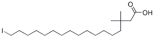 17-iodo-3,3-dimethylheptadecanoic acid CAS#: 126513-77-7