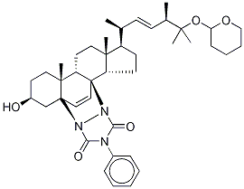 [4aS-[4aα,6α,8aα,8bβ,10aα,11α(1S*,2E,4R*),13aβ,13bα]]-5,6,7,8,8a,8b,10,10a,11,12,13,13a-Dodecahydro-6-hydroxy-8a,10a-diMethyl-2-phenyl-11-[1,4,5-triMethyl-5-[(tetrahydro-2H-pyran-2-yl)oxy]-2-hexenyl]-4a,13b-etheno-1H,9H-benzo[c]cyclopenta[h][1,2,4]triazolo[1,2-a]cinnoline-1,3(2H)-dione CAS#: 170716-87-7