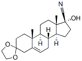 (17beta)-3,3-[ethylenebis(oxy)]-17-hydroxyandrost-5-ene-17-carbonitrile CAS#: 33261-95-9