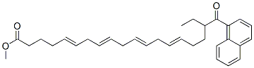 18-naphthoyl-5,8,11,14-eicosatetraenoic acid methyl ester CAS#: 133983-27-4