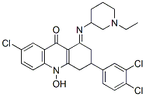 (1E)-7-Chloro-3-(3,4-dichlorophenyl)-1-[(1-ethyl-3-piperidinyl)imino]- 10-hydroxy-1,3,4,10-tetrahydro-9(2H)-acridinone CAS#: 144128-42-7
