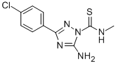 1H-1,2,4-Triazole-1-carbothioamide, 5-amino-3-(4-chlorophenyl)-N-methy l- CAS#: 168893-29-6