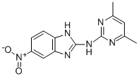 1H-Benzimidazol-2-amine, N-(4,6-dimethyl-2-pyrimidinyl)-5-nitro- CAS#: 124636-05-1